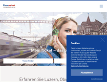 Tablet Screenshot of passepartout.ch